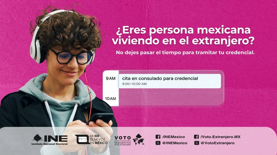 JDE07Ver's tweet photo. ⏳ El tiempo avanza, pero tu derecho PERMANECE✅
Si vives fuera del país, tramita tu Credencial para Votar desde el Extranjero. 🪪🗺️
Consulta los requisitos ¡y da el primer paso! 👣 ➡️https://t.co/1Ffo3Md2Qp ⬅️ Ver menos https://t.co/0hfG9dDHLN
