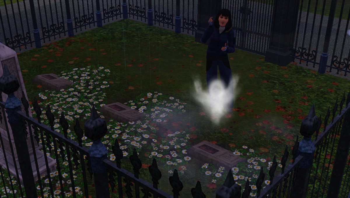 LainExtincion's tweet photo. Estas interacciones especiales fuera del trabajo en Los Sims 3: Triunfadores, estan bastante bien, no recordaba estas en particular con el caza fantasma, pero esta cool, ver que al algunas interacciones únicas, fuera del trabajo, así no parece todo tan anclado a un solo lugar. https://t.co/RgEACKtfnm