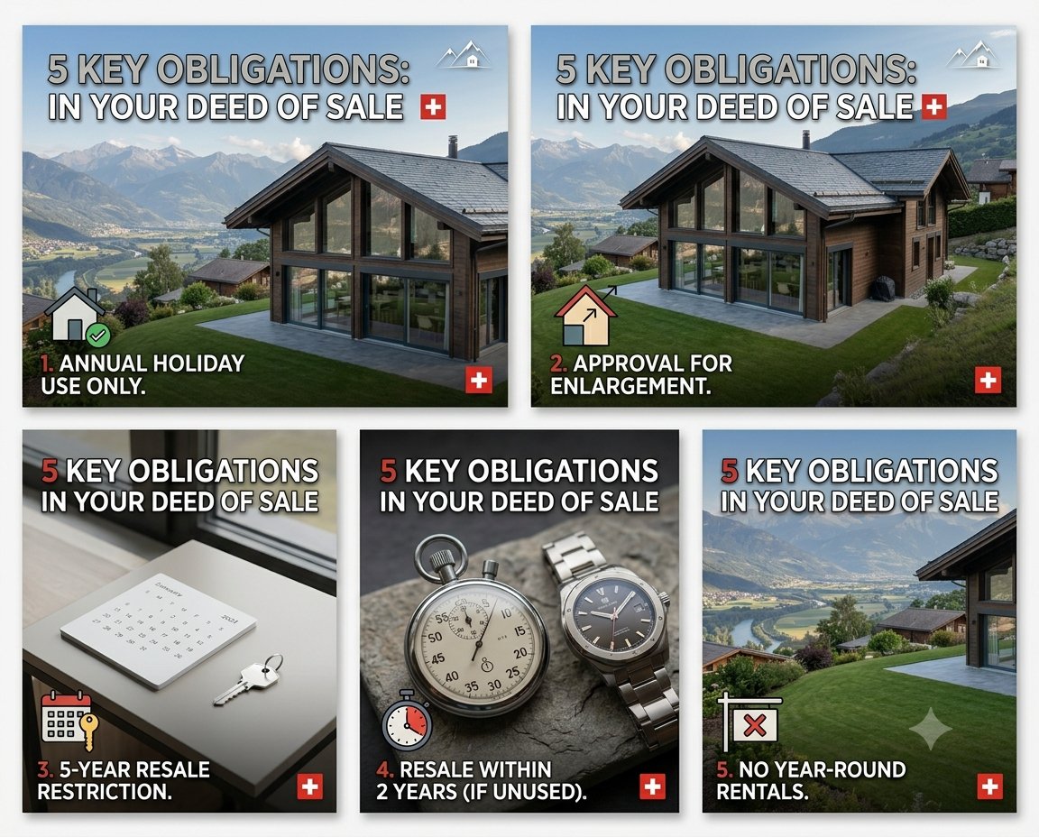 svendutoit's tweet photo. Can foreigners buy vacation homes in Switzerland? YES but:

1️⃣ Must be used as a holiday home at least once a year.
2️⃣ Any enlargement requires approval.
3️⃣Approval needed if selling within 5 years.
4️⃣Must resell within 2 years if no longer used
5️⃣ No year-round rentals https://t.co/nhVVu4n9aY