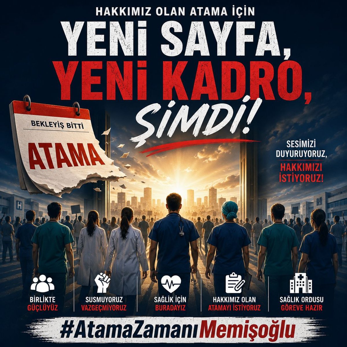 aydar_sadi32046's tweet photo. @saglikcisesler Ortada bir eksiklik değil, açık bir mağduriyet var. 2024 KPSS sağlıkçıları hak ettikleri atamayı bekliyor. @RTErdogan @tcbestepe @iletisim @dbdevletbahceli @drmemisoglu @saglikbakanligi #AtamaZamanıMemişoğlu https://t.co/BtQW5Aoo1c