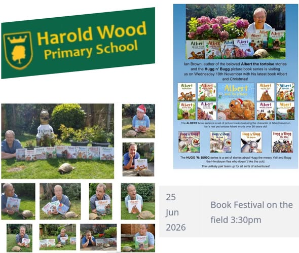 IanBrownTV's tweet photo. Pleased to be taking #ALBERTthetortoise #HuggnBugg #picturebooks #storytime to the inaugural #HaroldWood #BookFestival in #Essex on June 25. #Storytelling, #tortoises, #yetis, #dinosaurs and giveaways. https://t.co/Olqfb5dRZA
#bookseries #illustrated https://t.co/MWFFSijBEp