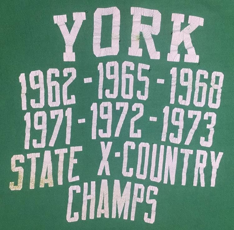 thefinnmckenty's tweet photo. Vintage athletic graphics are some of the best typography inspiration.

Most of it was done by non-designers (just some random guy at the print shop), so there's a lot of really odd, unconventional details that you can borrow to make something stand out.

Eg, how "championships" and "university" are in different weights so they could cram in all those letters.