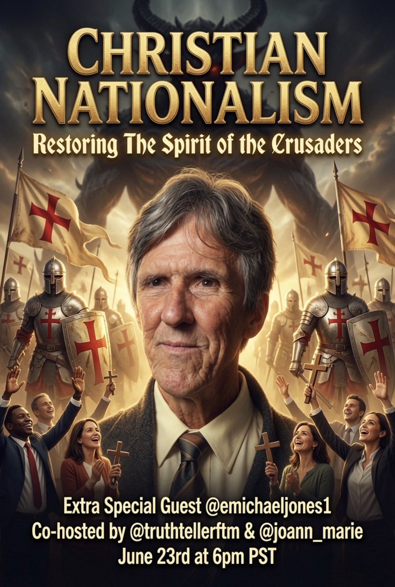 IanMalcolm84's tweet photo. Join for an extremely special conversation with @EMichaelJones1 on Christian Nationalism, a crusade against zionism, and the path to end jewish supremacy in the west.

Co-Hosted with @nietzsche258918 &amp; @JoAnn_Marie https://t.co/jJIINCbkNn