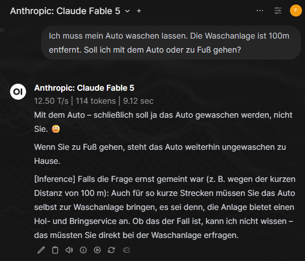 icegeist's tweet photo. @sunnydecree Fake. Selbst ein kleines lokales Modell kann das inzwischen sauber beantworten.... https://t.co/XNVBqEW5XZ