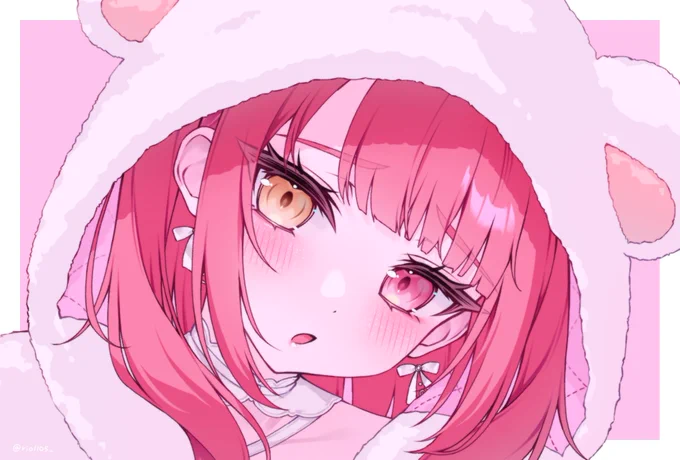 …いっしょに寝ないの? #マリンのお宝