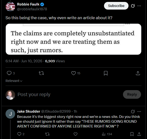 lynch345's tweet photo. @jake_razan The guy who wrote the article is in the replies arguing with anybody who says it's stupid. And his bio on the site comes right out and says that he's there to chase any and all SEO opportunities. Sad scene. https://t.co/Yzh3M1yxdX