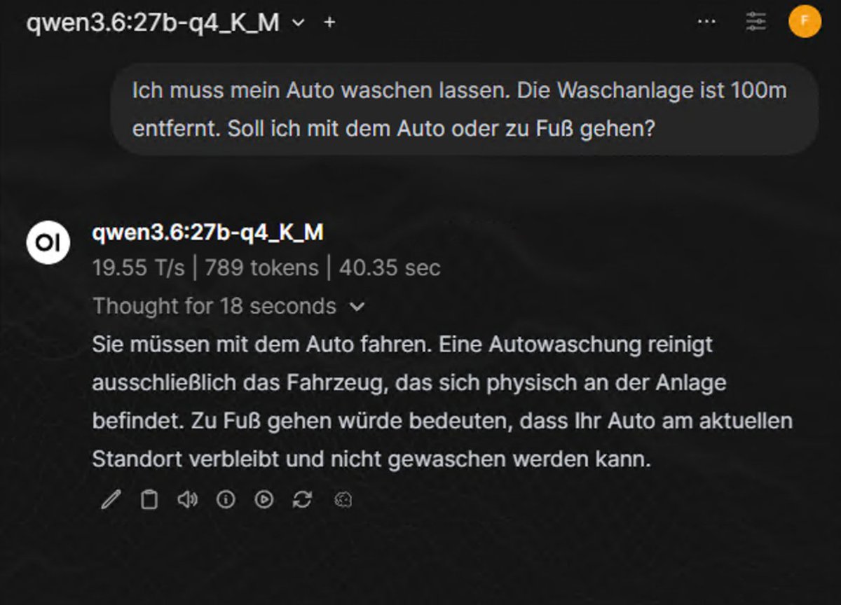 icegeist's tweet photo. @sunnydecree Fake. Selbst ein kleines lokales Modell kann das inzwischen sauber beantworten.... https://t.co/XNVBqEW5XZ