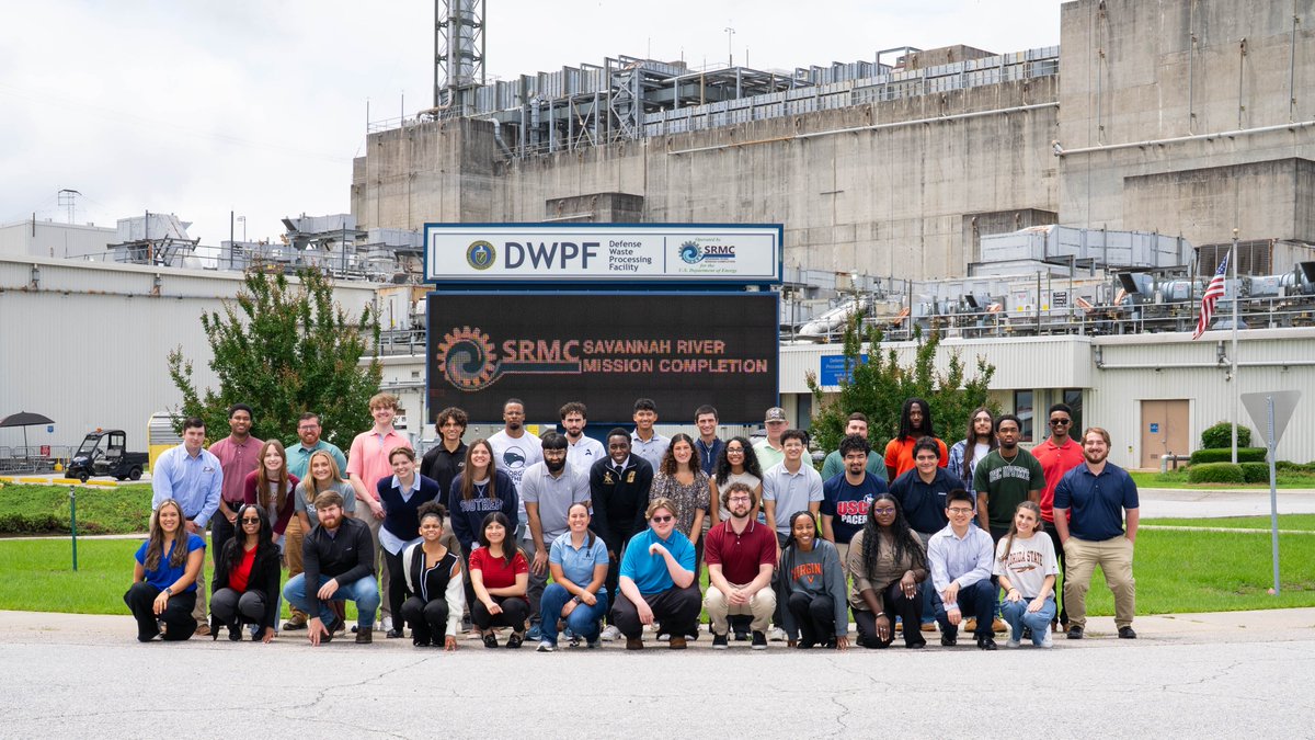 SRMCompletion's tweet photo. Savannah River Mission Completion brought in 47 students for its summer internship program, including the largest contingent from local colleges @USCAiken  and @AUG_University. 

Read more about the interns here: https://t.co/GTBkt4hBFB https://t.co/zk9EvSWp7S