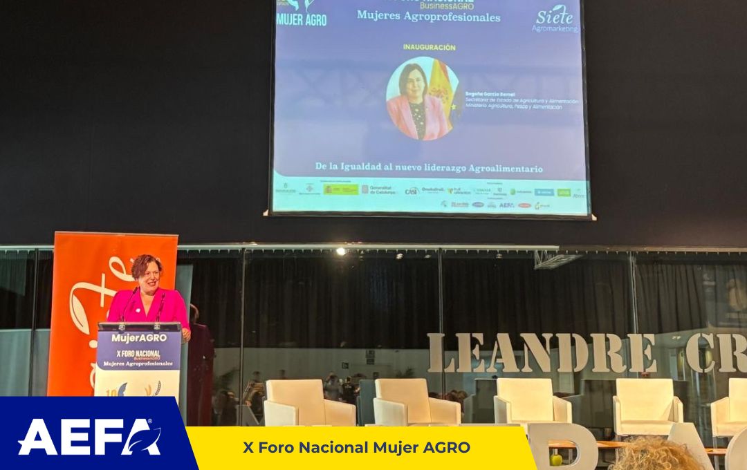 AefaAgro's tweet photo. 📍 AEFA participa un año más en el X Foro Nacional @mujeragro  👩‍🌾👩‍🔬

Seguimos apoyando el liderazgo femenino, el talento y la innovación en el #SectorAgroalimentario 🤝

📸 Os dejamos algunas imágenes de la jornada.

#SomosAEFA #XForoMujerAGRO https://t.co/G3S3bQaKe1