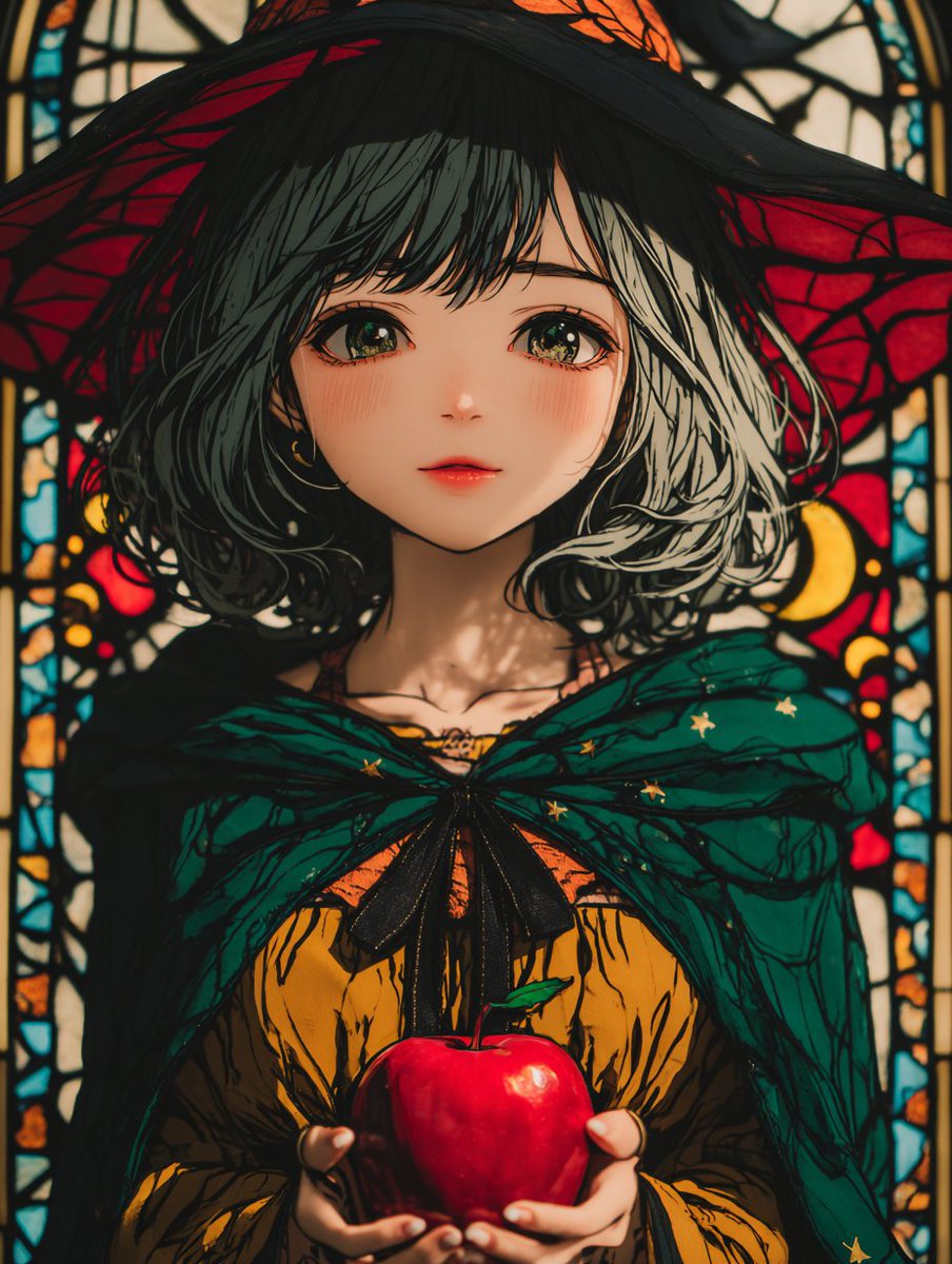 Majomoe1's tweet photo. The Witch and the Apple https://t.co/ORBfqRQ5gT