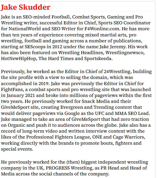 lynch345's tweet photo. @jake_razan The guy who wrote the article is in the replies arguing with anybody who says it's stupid. And his bio on the site comes right out and says that he's there to chase any and all SEO opportunities. Sad scene. https://t.co/Yzh3M1yxdX