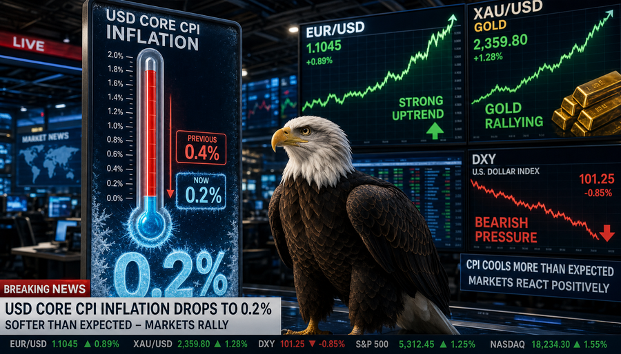AppForexwatch's tweet photo. US Core CPI m/m Cools to 0.2%, Easing Inflation Concerns

📊 Report Snapshot: Actual vs Forecast

The US Core CPI m/m for June 2026 came in at 0.2%, missing the forecast of 0.3%. This represents a sign... https://t.co/z86CYBnugu https://t.co/i4TWdtEGB2