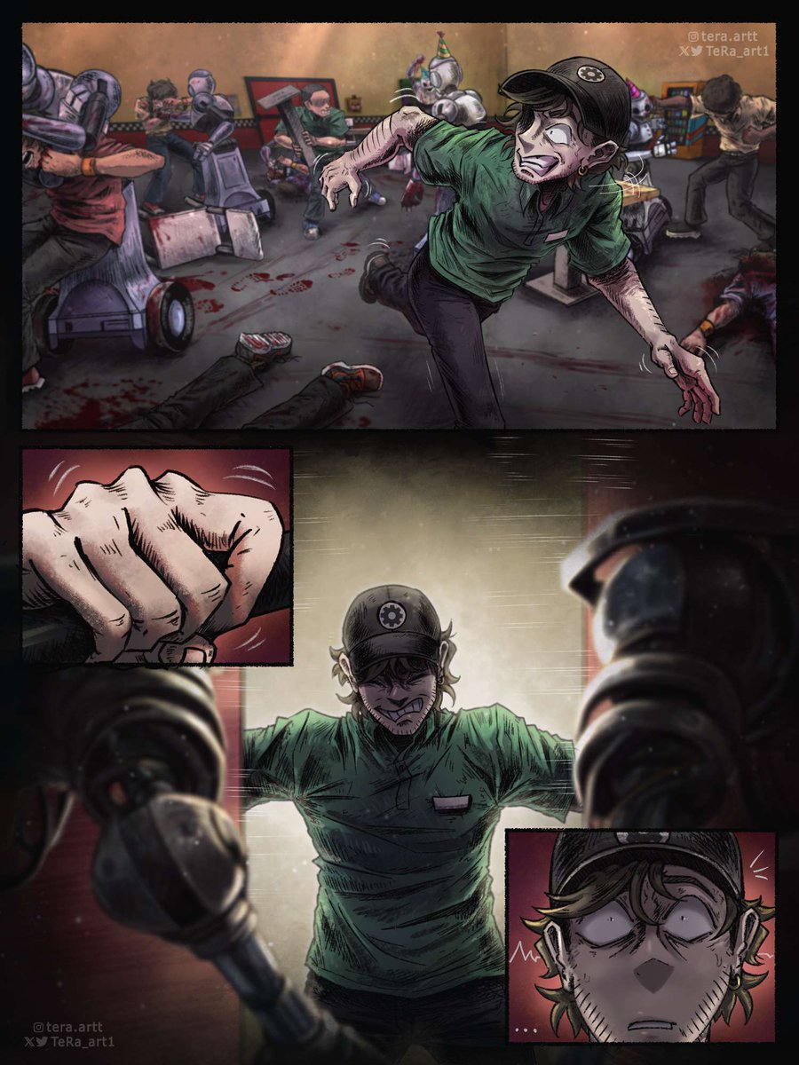 intomadnessfnaf's tweet photo. FNAF: SPIRIT           
Crimson Slip           
Page 13          
Written by @Jvb0804
Illustrated by @Tera_art1 
#fnafsb #Vanny #fnaf #fnaffanart https://t.co/HPAYuqvN3r