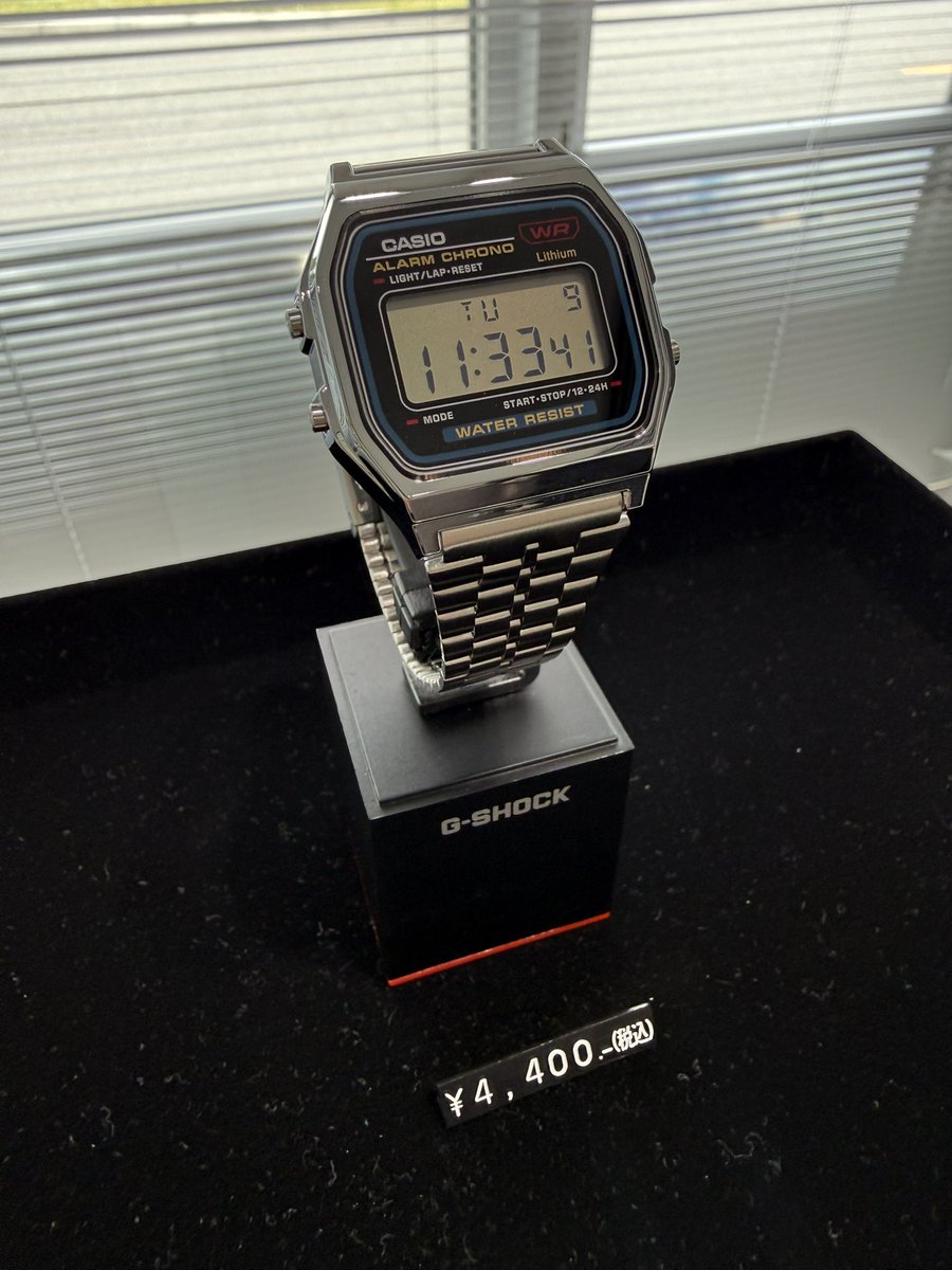 HIROTA_Masayuki's tweet photo. 山形カシオの工場に行くと、メイドインジャパンのA159を買える。4400円なり。これを現地で買うためだけに、山形カシオに行く価値はある。 https://t.co/tsg4HG1soR