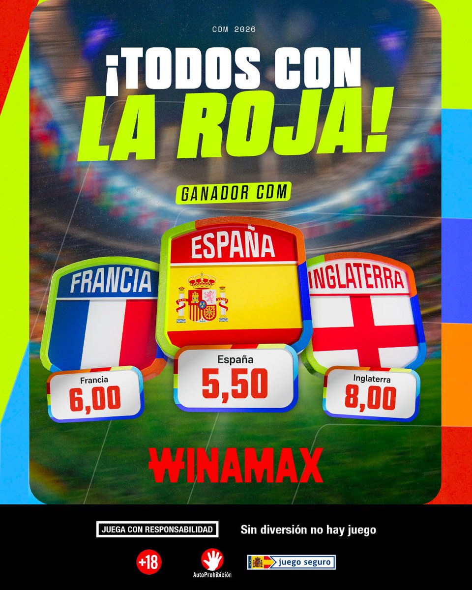 WinamaxDeportes's tweet photo. Es hora de Mundial ⚽