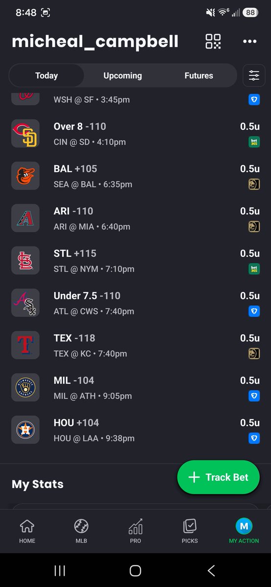 NotMicheal85's tweet photo. Dogs were able to get it done last night so we appreciate that. Some more food ones for today and a couple totals. Best of luck on your bets and go Sox https://t.co/fpghanWweH