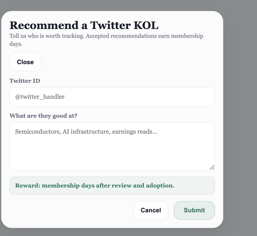 trymasterticker's tweet photo. Recommend your favorite KOLs and earn membership rewards! https://t.co/ZtjDtN8zb8
