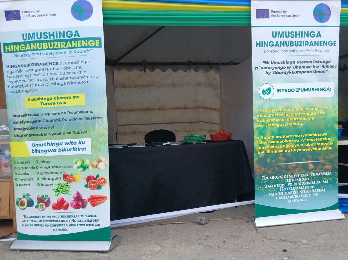 agrifop_org's tweet photo. Today @agrifop_org in #HinganubuziranengeProject funded by @EUinRW is exhibiting the project activities in #Jadf_INKINGINyabihu's open day from 10th to 12 June 2026. https://t.co/O9u8R4iZ2u