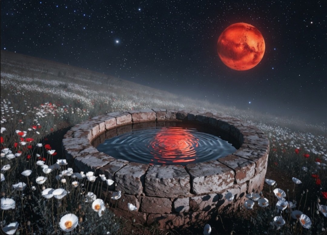 DandelionsAwake's tweet photo. ㅤ
weißes Klatschmohn-Feld
darin Rubinrot verstreut
der Mars im Brunnen

©Draizeiler https://t.co/sYbJGqTc1O