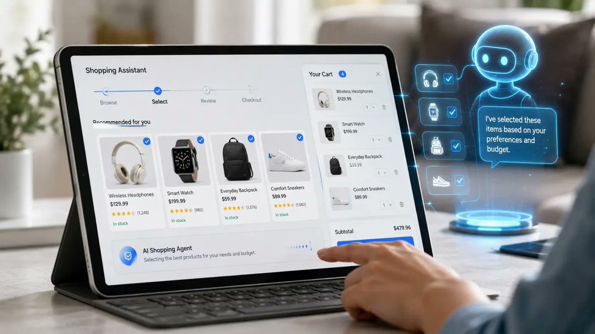 StephanosEco's tweet photo. Είναι το🛒e-shop σας έτοιμο για την εποχή των AI Agents;
Πολύ σύντομα, AI agents θα αναζητούν προϊόντα, θα συγκρίνουν επιλογές και θα δημιουργούν καλάθια αγορών για λογαριασμό των πελατών.
Δείτε τι αλλάζει και πώς να προετοιμαστείτε:
➡️https://t.co/sGMxy2qYpT https://t.co/vytYhGq70P