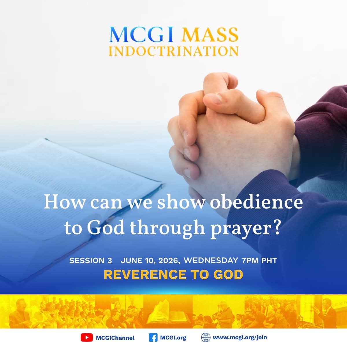 raydensagirbac's tweet photo. #ProudMCGI
#PureDoctrinesOfChrist
#MCGIMassIndoctrination
#GlobalPrayerForHumanity
DAY 3 - Reverence to GOD
"he..prayed,saying, My Father, if it be possible,let this cup pass away from me: nevertheless,not as I will, but as thou wilt." - MATT. 26:39
TO GOD BE THE GLORY! ππβ€οΈ https://t.co/3NPtoXWPuP