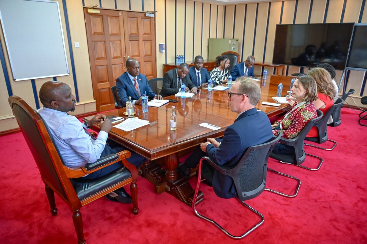 kipmurkomen's tweet photo. Kenya and the United Kingdom enjoy strong and longstanding relations, collaborating in many sectors including trade, security and defence. 

Pleased to receive a courtesy call from H.E. Matthew Baugh, the UK High Commissioner to Kenya.

I conveyed my sincere appreciation for the support the UK Government extended to us during our recent Nairobi Metropolitan Police Unit benchmarking tour, which provided valuable insights.

We also explored ways of deepening our partnership in various areas such as border management, technology exchange, training, and public order.