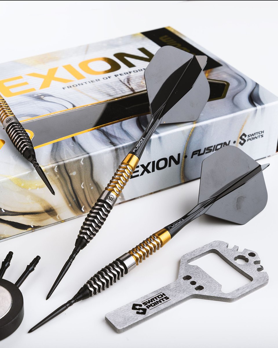 Winmau's tweet photo. Performance has a new shape. 🎯

The Exion is now available in a torpedo barrel.
90% tungsten, Fusion flights and Switch Points included.

Shop now: https://t.co/OmmBHNzgmi https://t.co/LUqKjTtgNb