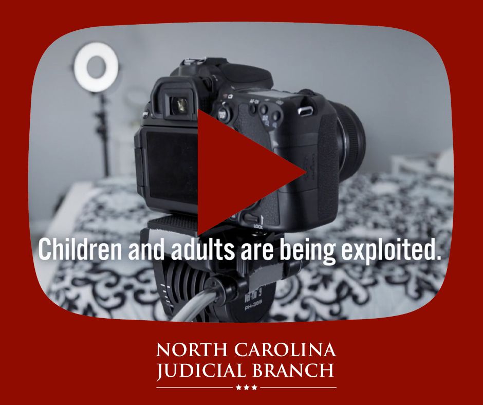 NCCourts's tweet photo. Check out this PSA from the North Carolina Human Trafficking Commission to learn more about human trafficking. https://t.co/hlGnwvMq35 https://t.co/bhCsSu23vi