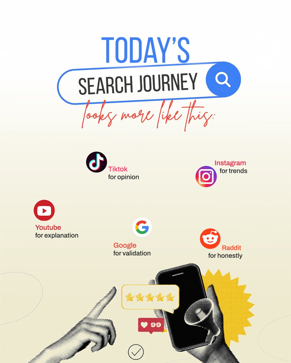 BoomsaVenture's tweet photo. Search behavior has changed. Discovery happens through conversations, creators, and communities long before Google.
The question isn't "Can they find you?" but "Are you where they are already looking?"
#digitalmarketingstrategy #instagrammarketing
#boomsa #digitalvisibility https://t.co/sPpzQgFOnS