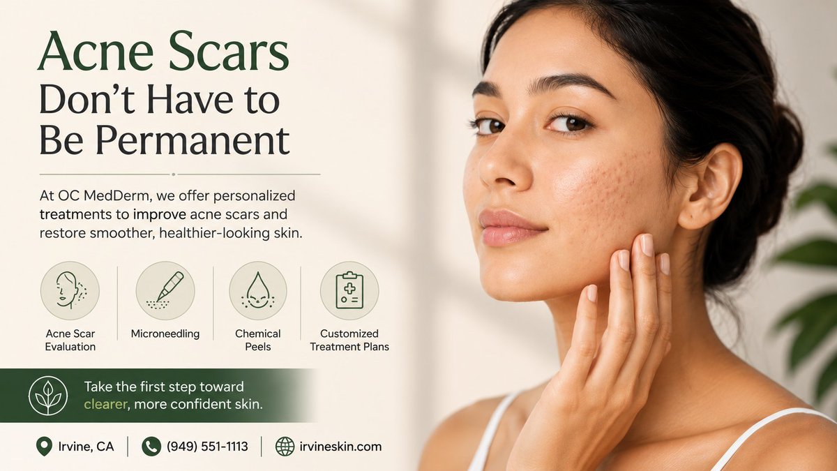 skin_irvine's tweet photo. Acne scars don't have to be permanent ✨
Personalized treatments can help improve skin texture and restore smoother-looking skin.
📍 Irvine, CA | +1(949) 551-1113
🌐 https://t.co/9bUzt7urVa
#AcneScars #ClearSkin #Microneedling #Dermatologist #OCMedDerm https://t.co/MFaeXvb73M