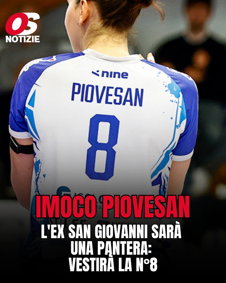 OggiSportNotiz2's tweet photo. 🚨 RINFORZO IN BANDA 🚨 

L'#imocovolley ufficializza l'arrivo di Anna #Piovesan che sarà una delle schiacciatrici insieme a Gabi, Sillah e, salvo colpi di scena, Zhu Thing 💪🏻

📸 @alessandrogennari.ph

#legavolleyfemminile #volleymercato #Volleyball https://t.co/JNM5TcyJ3p
