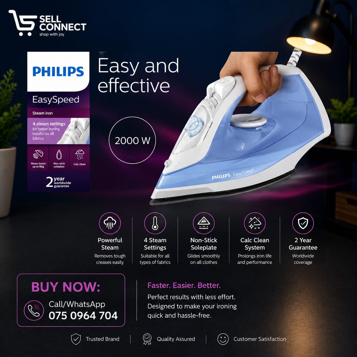 sellconnectug's tweet photo. Philips series 2000 steam iron @ 150,000/=💥

Call or WhatsApp us at 075-0964-704! Visit https://t.co/TGwf24OcuQ for more. 📞💻 https://t.co/URkL685KnO