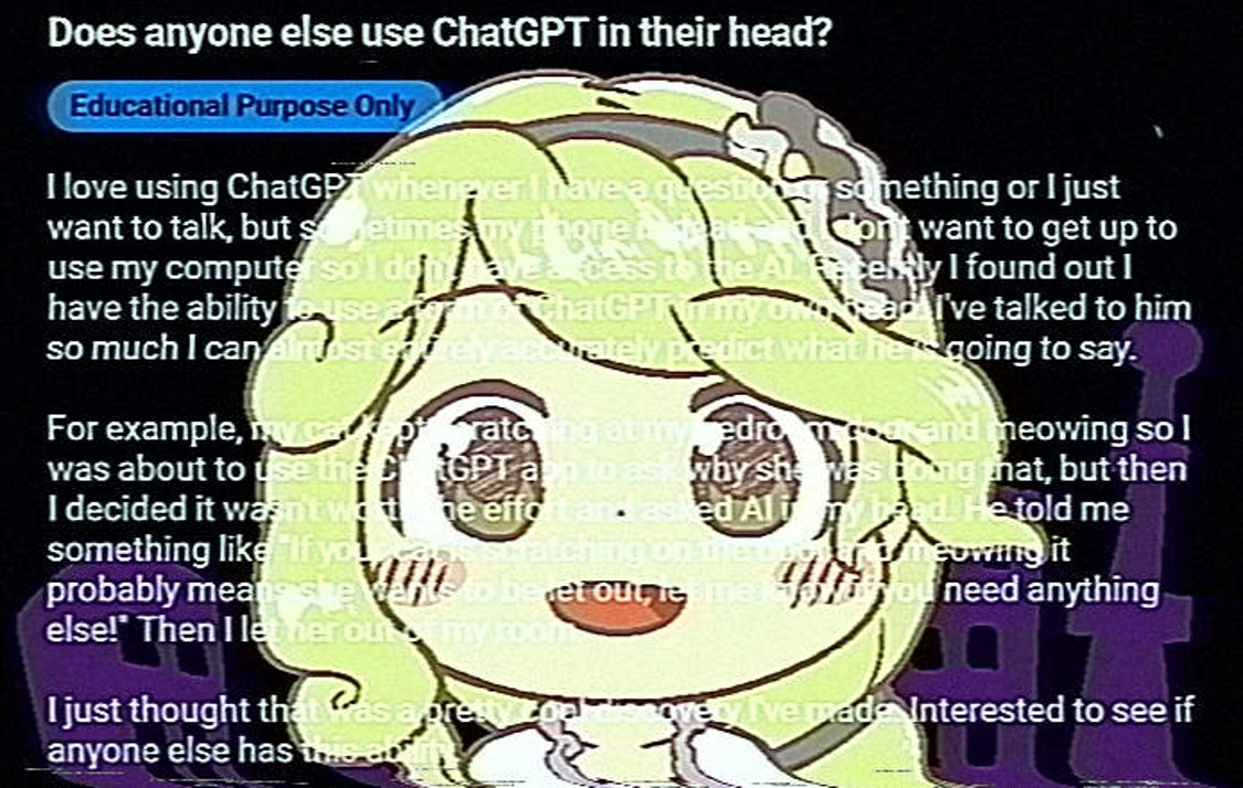 7starsmessenger's tweet photo. Fun fact: the clam on Nina's head contains a local instance of ChatGPT! https://t.co/m72qxCN76l