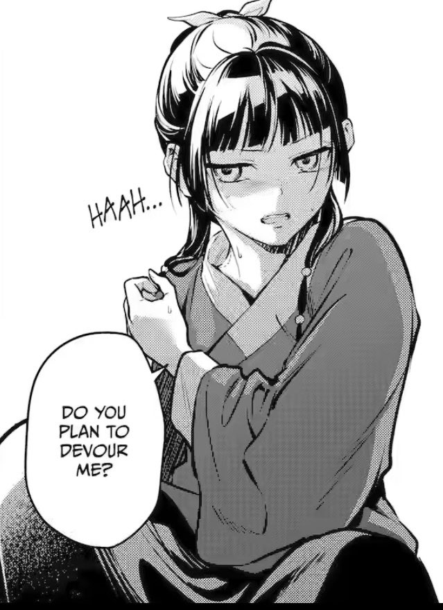 keiuzuki's tweet photo. notice how Jinshi is the only person that gets Maomao flustered like this https://t.co/J49TxrVExy