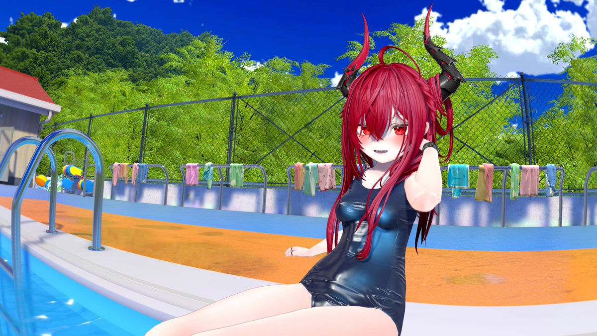 gin3751's tweet photo. スク水曜日 https://t.co/C2zMLmEcZ1
