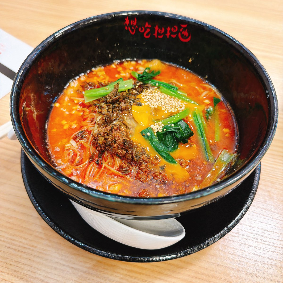 Swede_fides's tweet photo. 名古屋でうまいと聞く担々麺行ってきた
中華系のしっかりスパイスが効いてる、美味いわこれは https://t.co/uMapeQJr7x