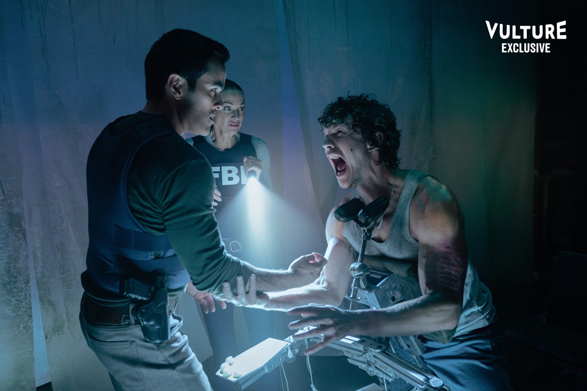 vulture's tweet photo. EXCLUSIVE: Your first look at Connor Storrie in 'Criminal Minds: Evolution.' The 'Heated Rivalry' star plays Lance Kingston, “a charming narcissist with a deep sense of entitlement.”

Tap the link below to hear from showrunner Erica Messer about how Storrie was cast and why he went from being a one-episode guest star to having a four-episode arc https://t.co/QGGkaEYppY