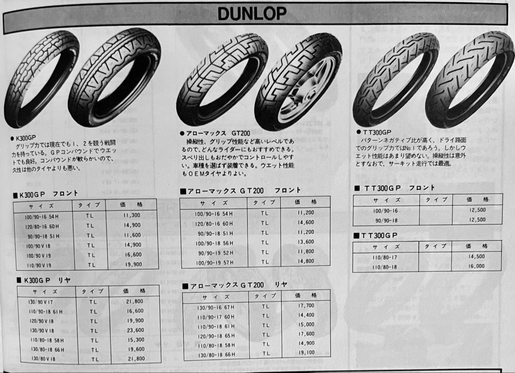 katana_suzi's tweet photo. 昭和60年のバイクのタイヤ
ヨコハマタイヤがかつて二輪のタイヤを作ってたのを知らない人も今は多いでしょうねー☺️ https://t.co/7AIywCCTyu