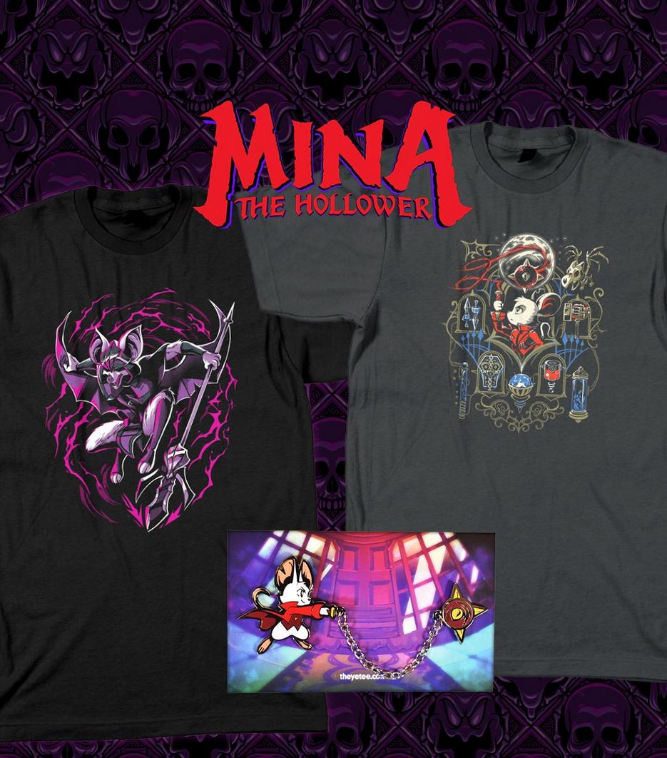 videogamedeals's tweet photo. Mina the Hollower Merchandise via Yetee. #ad https://t.co/oV3QM8IID1 https://t.co/P790dbz3aA