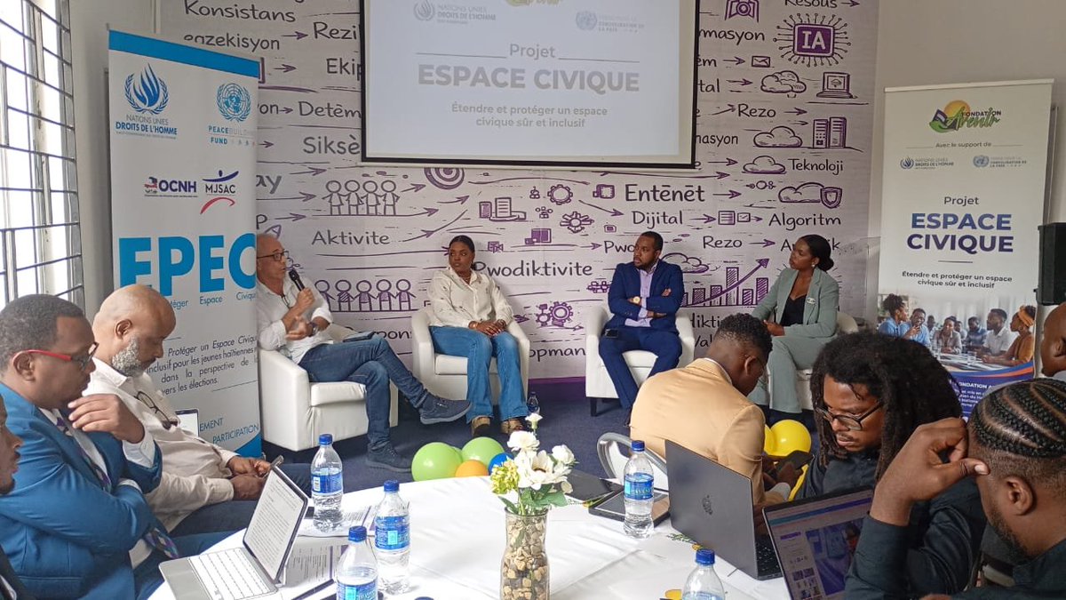 haiti_pbf's tweet photo. Grâce au soutien du #PBF et à l’accompagnement du #HCDH, @fondationaveni  met le numérique au service de l’engagement citoyen en Haïti.
À travers le projet #EspaceCivique, les jeunes disposeront d'outils innovants pour s'informer, s'exprimer et promouvoir la #paix. https://t.co/sFRAqFKeSj