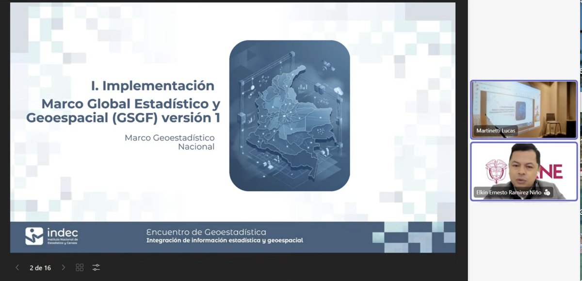 DANE_Colombia's tweet photo. 🛰️🌎 ¿Cómo integrar los datos estadísticos y geoespaciales para tomar mejores decisiones?

A esta hora, el director de Geoestadística del @DANE_Colombia, Elkin Ramírez, participa en el Encuentro de Geoestadística “Integración de información estadística y geoespacial”, organizado por @INDECArgentina. 

🔴 Sigue la transmisión en vivo aquí:
https://t.co/Ma9psYrBQh