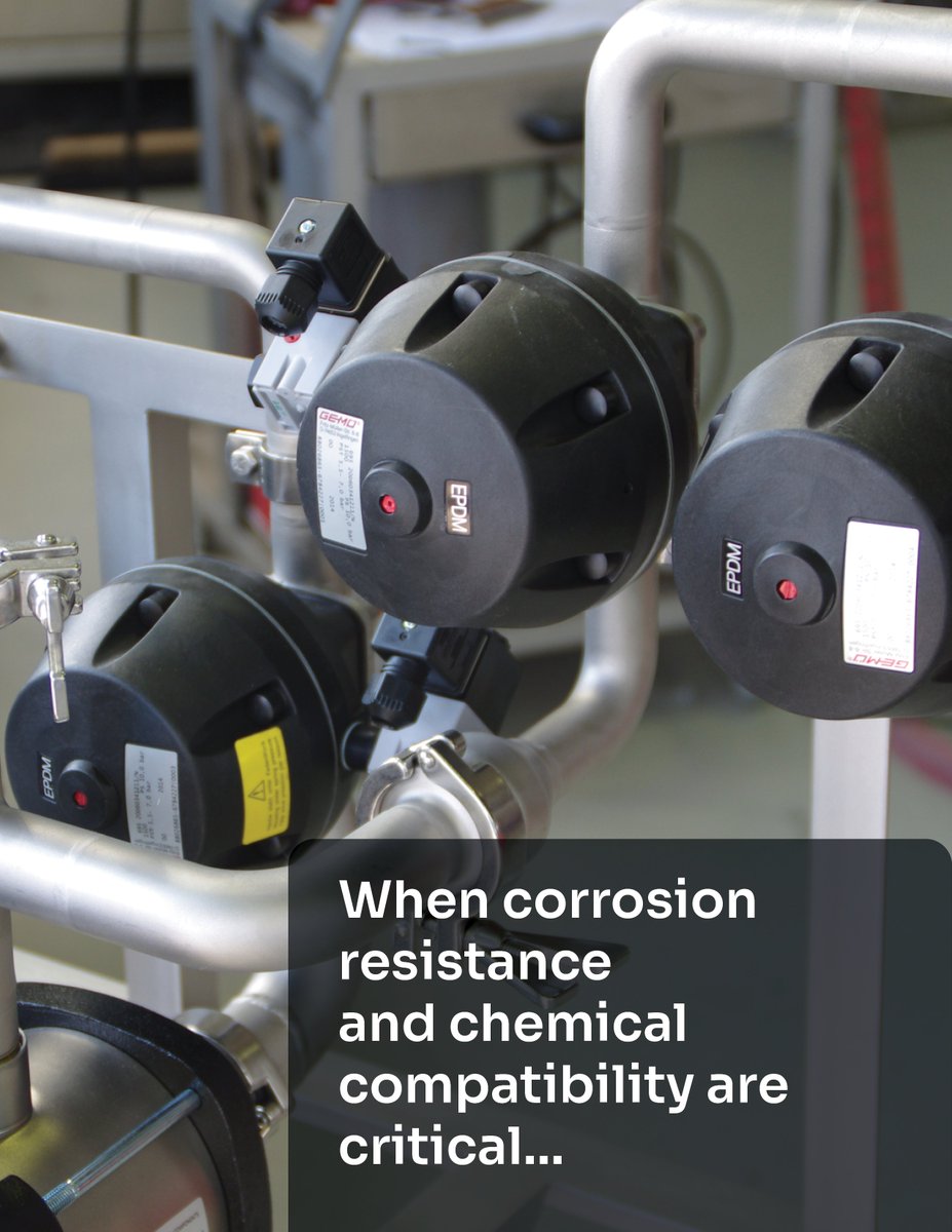 GemuUsa's tweet photo. When processes involve aggressive chemicals, material compatibility is essential.

GEMÜ lined diaphragm valves are designed to deliver reliable performance in demanding applications.

Whether in chemical processing, semiconductor, or other demanding environments. https://t.co/tiM9p6k59Y
