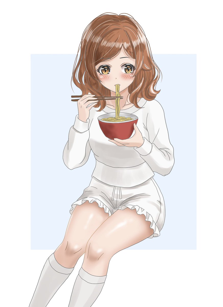 toyokunisenjyo's tweet photo. #スクスト
#東雲リョウコ
#skst_1h_drawing

ラーメン食べるリョウコちゃんです😊
悠水さんの作ってくれたお夜食かな？？

よろしければどうぞ✨️

+40分 https://t.co/CltHx4gcyS