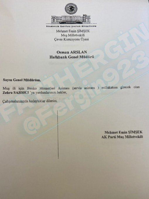 AcansHaber's tweet photo. 🚀Gazeteci Fatih Ergin torpilin belgesini paylaştı.

 AKP Muş Milletvekili Mehmet Emin Şimşek’in, Halk Bankası Genel Müdürü'nden “yardım” talebi. https://t.co/1yh6mClDXZ