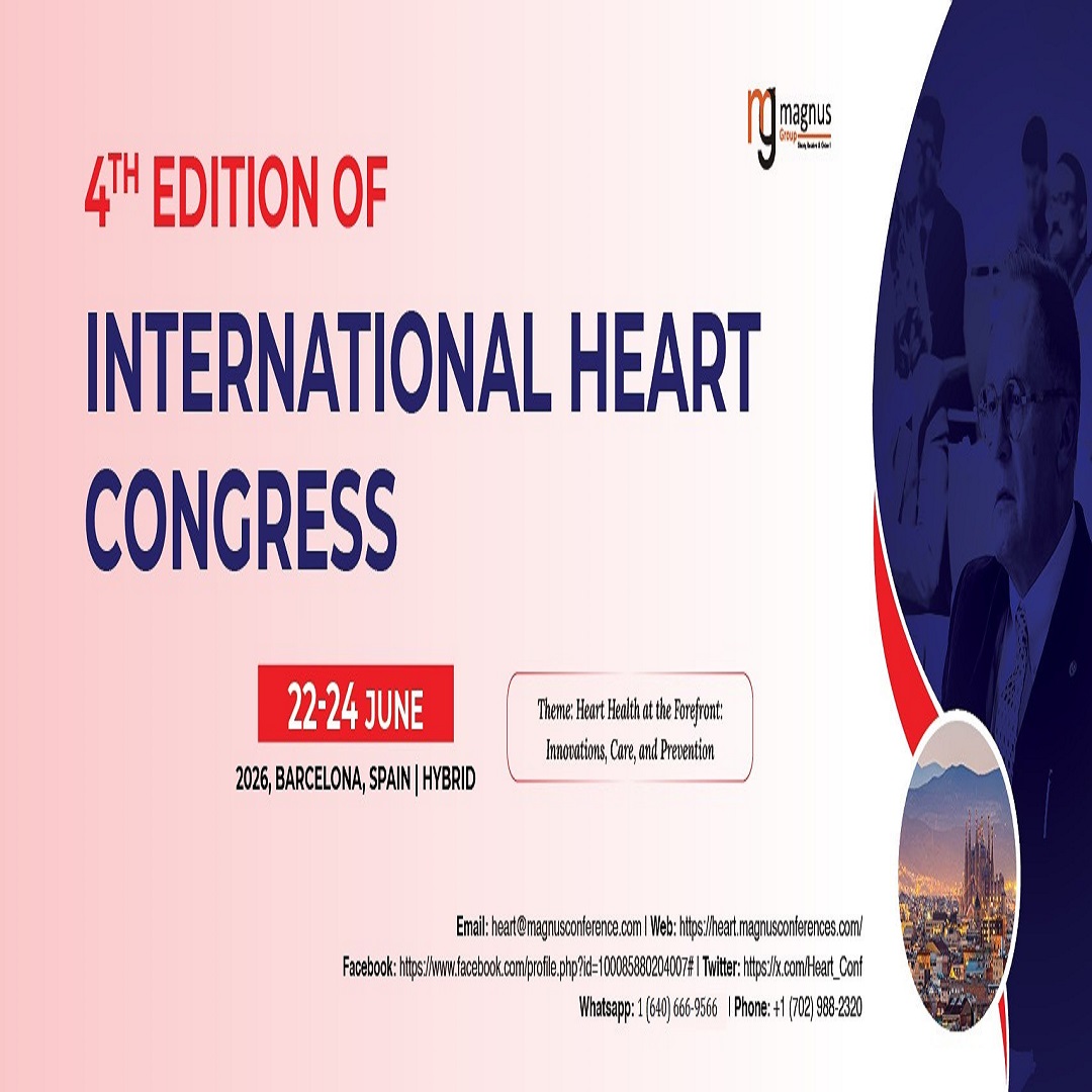 magnus_group's tweet photo. ❤️ What’s next in cardiovascular care and prevention?

@Heart_Conf 2026 is approaching! Join cardiologists, researchers, and healthcare professionals in Barcelona, Spain 🇪🇸 from June 22-24, 2026.
🌐 https://t.co/jDV24UaSKh

#HeartConferences #CardiologyConferences https://t.co/SQvmZJP0pA