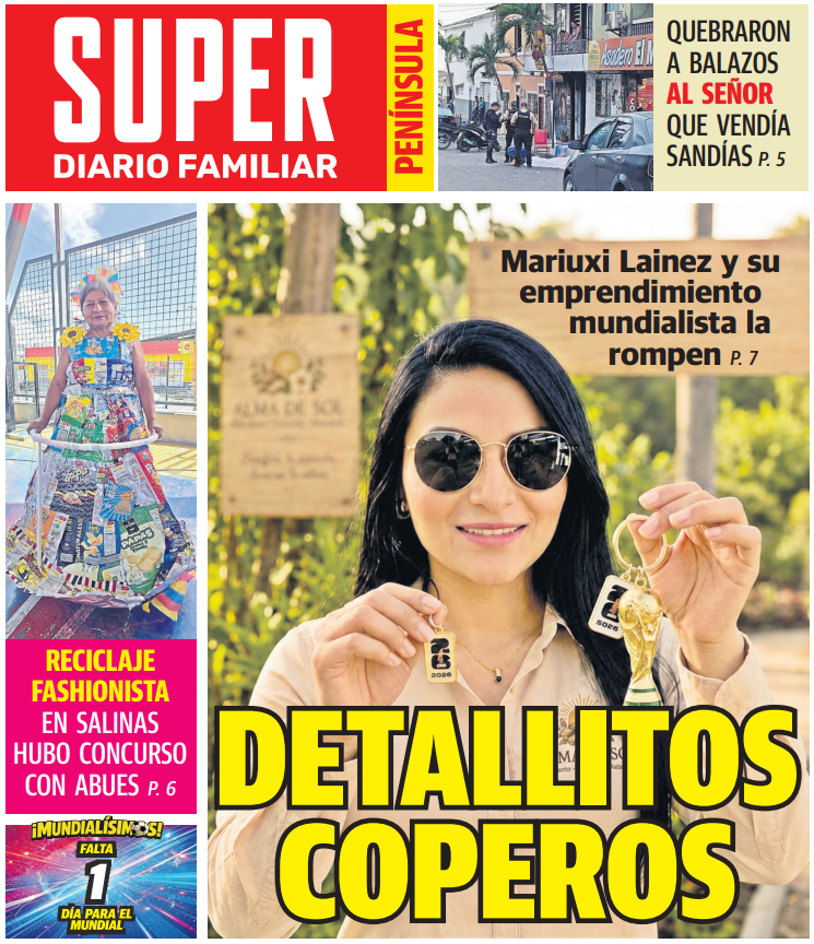 Diario_Super's tweet photo. ¡Buenos días, lectores! ☀️

Estas son las portadas de #DiarioSuper 📰 #Ecuador 🇪🇨 y #Península 🏖️ para hoy, miércoles 10 de junio de 2026. 

Adquiere tu ejemplar 🗞️ para estar bien informado. 🔝 https://t.co/VGAVsThnhU