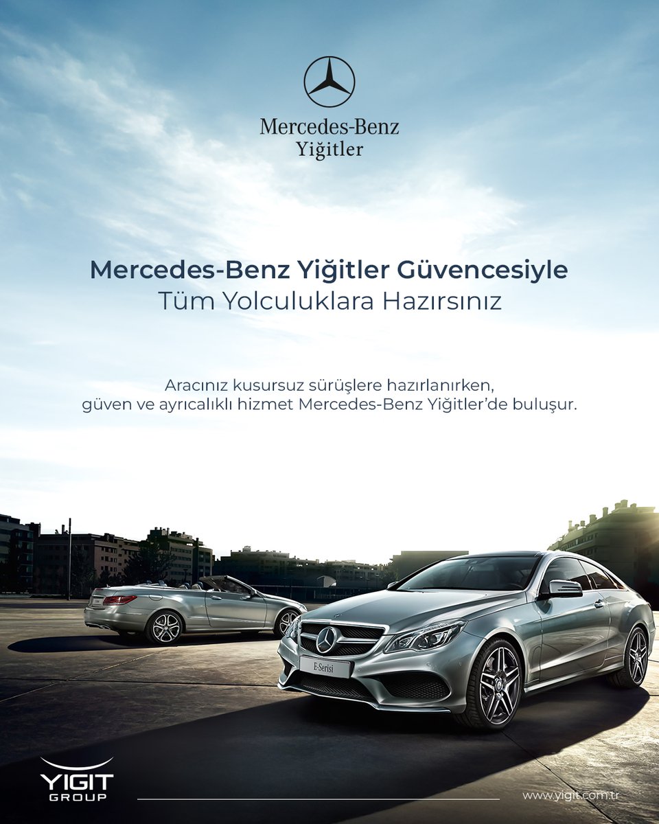 yigitgroup_'s tweet photo. Yolculuğun her anında, Mercedes-Benz Yiğitler güvencesi yanınızda. Aracınız kusursuz sürüşlere hazırlanırken, siz sadece konforun ve ayrıcalıklı hizmetin keyfini çıkarın. Çünkü mükemmellik detaylarda, güven ise doğru adreste gizlidir. https://t.co/40jozcAnNq
