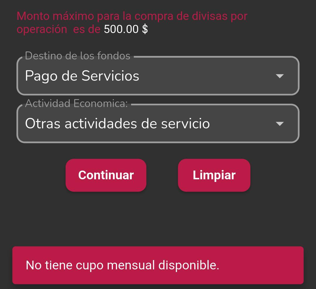 leonelxD44's tweet photo. @BancaVzla He comprado menos de 2500$ en el mes! Igual me sale el aviso! https://t.co/oZYcjCYNXv
