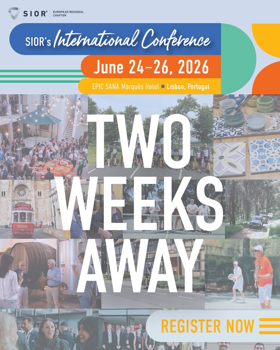 SIORglobal's tweet photo. 🎉 TWO WEEKS until SIOR’s International 2026 Event in Lisbon! You don't want to miss it!

Reserve your seat now to connect with global industry experts, immerse yourself in emerging market trends, and shape the future of CRE: https://t.co/aCpTDczYkQ

#SIOR #CRE #SIORLisbon2026 https://t.co/r7Gmuw7wE0
