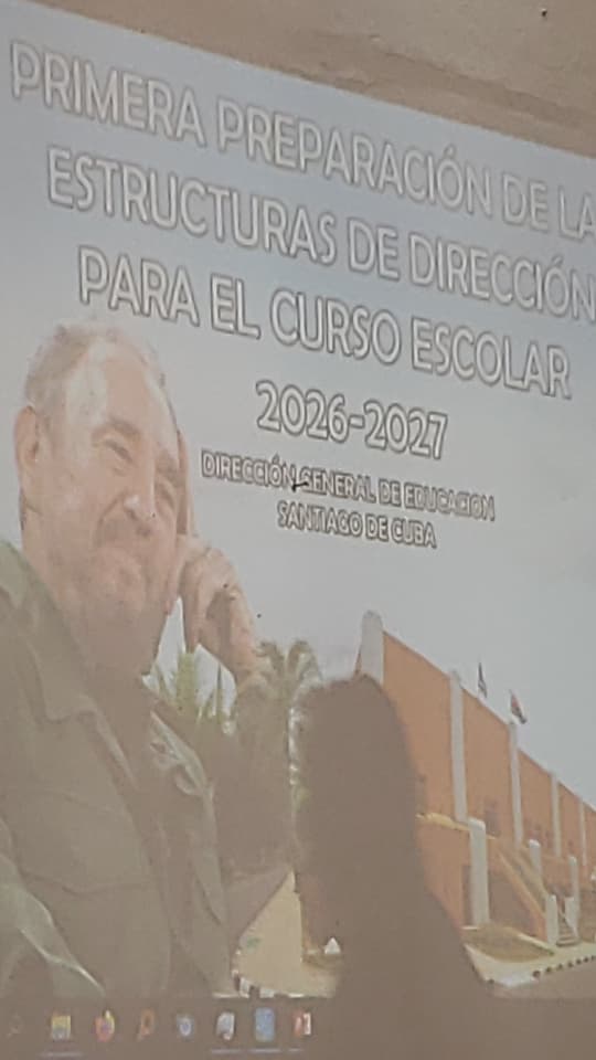 AmericaMatilde2's tweet photo. Seminario Preparatorio de la Estructura de la Dirección General de Educación Provincial de Santiago de Cuba para el curso 2026-2027 #CubaMined #SiempreSantiago #DgeSantiago #santiagoessantiago https://t.co/1EOjICZx7h